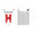 Ballon en mylar Lettre ''H'' - 35cm - rouge
