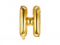 Ballon mylar lettre ''H'' - 35cm - or