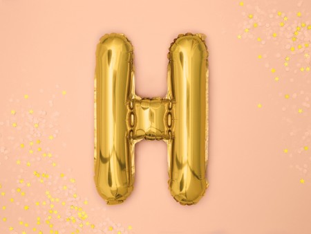 Ballon mylar lettre ''H'' -...