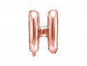 Ballon mylar Lettre ''H'' - 35cm - or rose