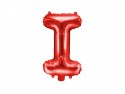 Ballon en mylar Lettre ''I'' - 35cm - rouge