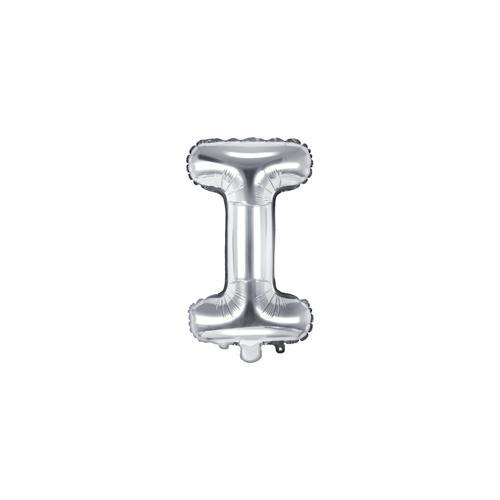 Ballon mylar lettre ''I'' - 35cm - argent