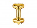Ballon mylar lettre ''I'' - 35cm - or