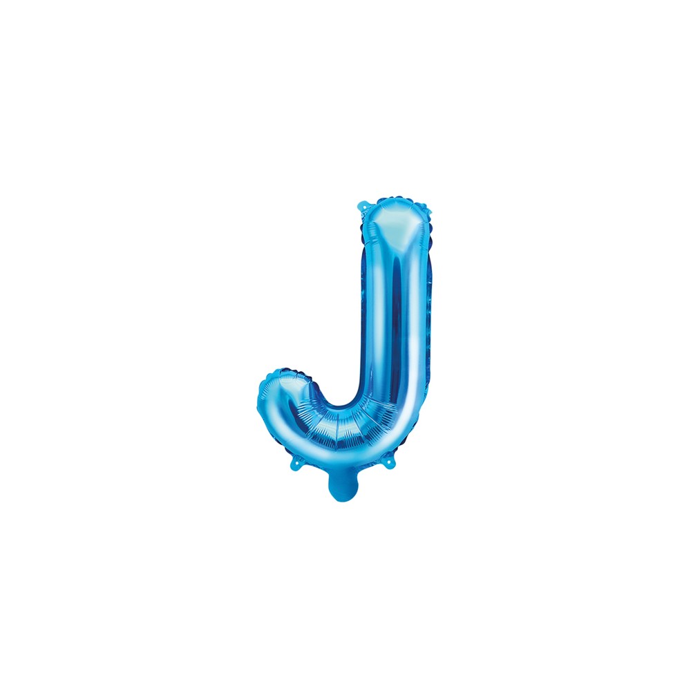 Ballon mylar lettre ''J'' - 35cm - bleu