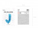 Ballon mylar lettre ''J'' - 35cm - bleu