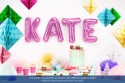 Ballon mylar Lettre ''J'' - 35cm - rose foncé