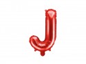 Ballon en mylar Lettre ''J'' - 35cm - rouge