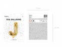 Ballon mylar lettre ''J'' - 35cm - or