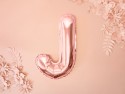 Ballon mylar Lettre ''J'' - 35cm - or rose