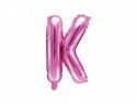 Ballon mylar Lettre ''K'' - 35cm - rose foncé
