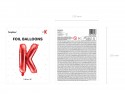Ballon en mylar Lettre ''K'' - 35cm - rouge