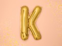 Ballon mylar lettre ''K'' - 35cm - or