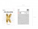 Ballon mylar lettre ''K'' - 35cm - or