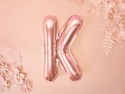 Ballon mylar Lettre ''K'' - 35cm - or rose