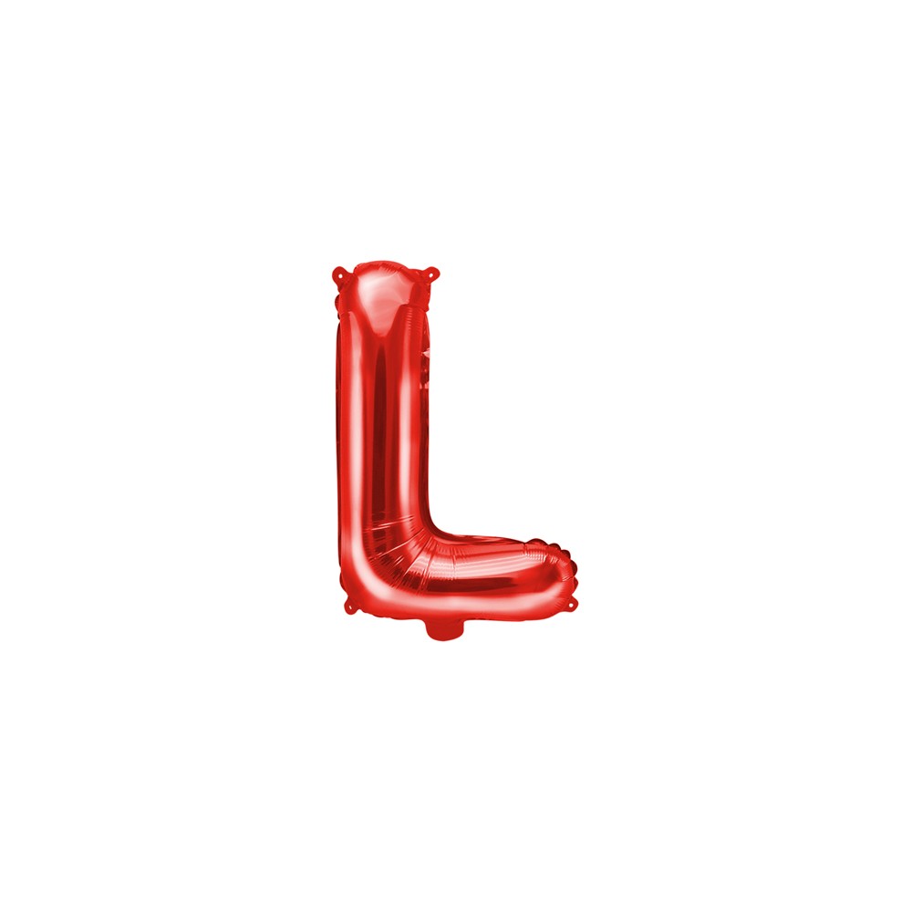 Ballon en mylar Lettre ''L'' - 35cm - rouge
