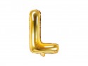 Ballon mylar lettre ''L'' - 35cm - or