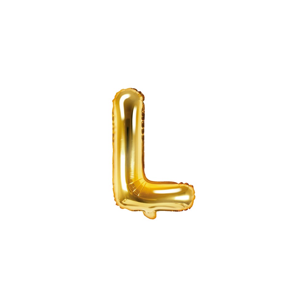 Ballon mylar lettre ''L'' - 35cm - or