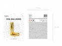 Ballon mylar lettre ''L'' - 35cm - or