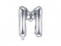 Ballon mylar lettre ''M'' - 35cm - argent