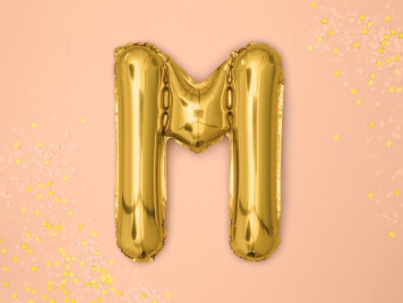 Ballon mylar lettre ''M'' -...