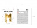 Ballon mylar lettre ''M'' - 35cm - or