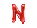 Ballon en mylar Lettre ''N'' - 35cm - rouge