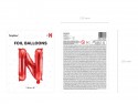 Ballon en mylar Lettre ''N'' - 35cm - rouge