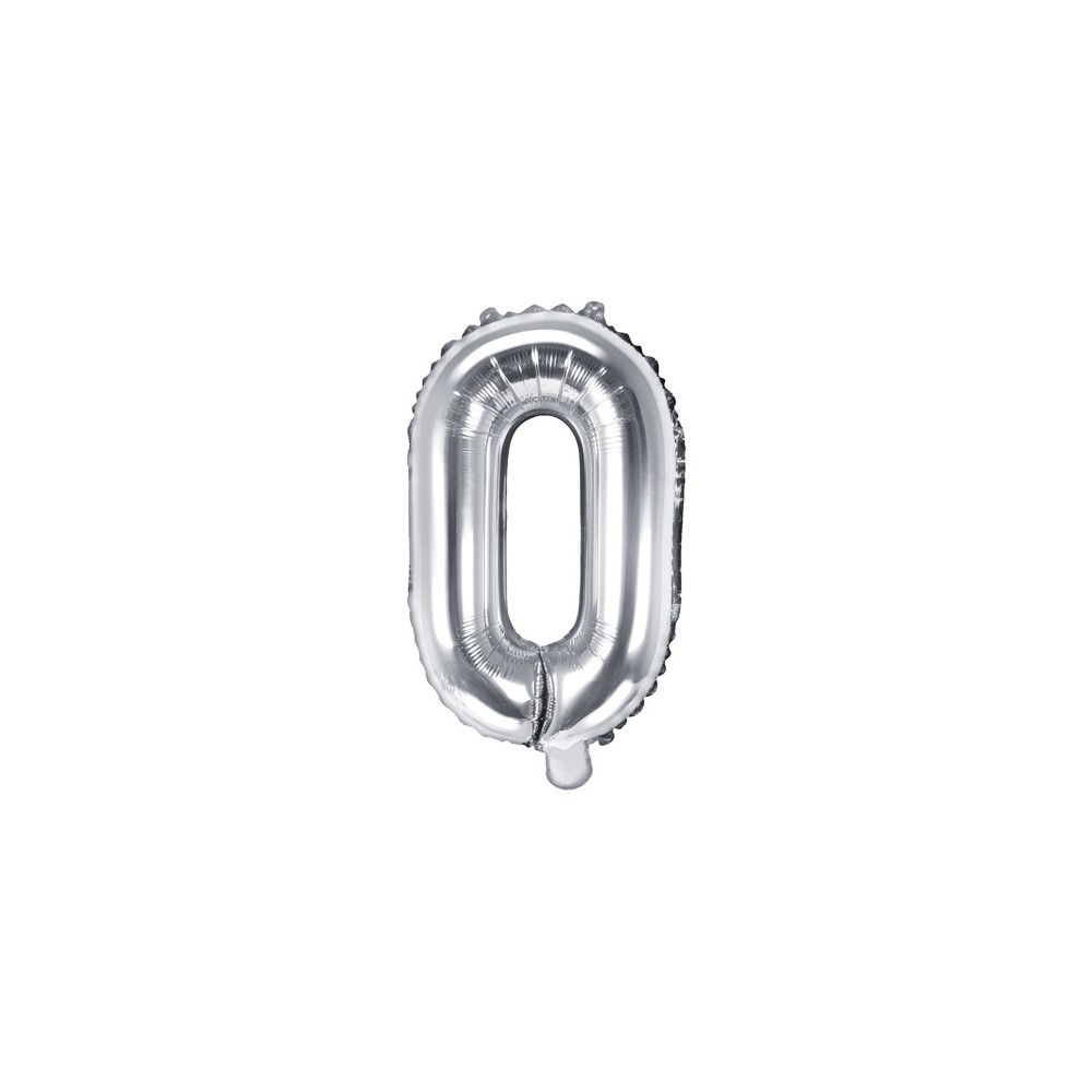 Ballon mylar lettre ''O'' - 35cm - argent
