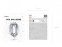 Ballon mylar lettre ''O'' - 35cm - argent