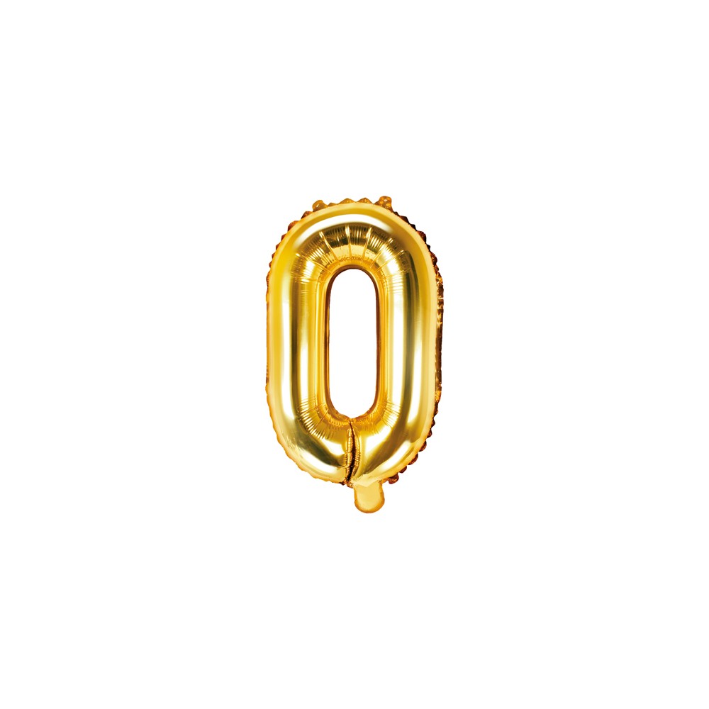 Ballon mylar lettre ''O'' - 35cm - or