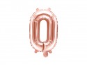 Ballon mylar Lettre ''O'' - 35cm - or rose