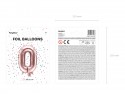 Ballon mylar Lettre ''O'' - 35cm - or rose