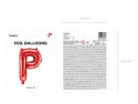 Ballon en mylar Lettre ''P'' - 35cm - rouge