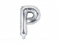 Ballon mylar lettre ''P'' - 35cm - argent