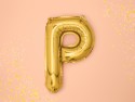 Ballon mylar lettre ''P'' - 35cm - or