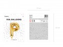 Ballon mylar lettre ''P'' - 35cm - or