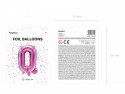 Ballon mylar lettre ''Q'' - 35cm - rose foncé
