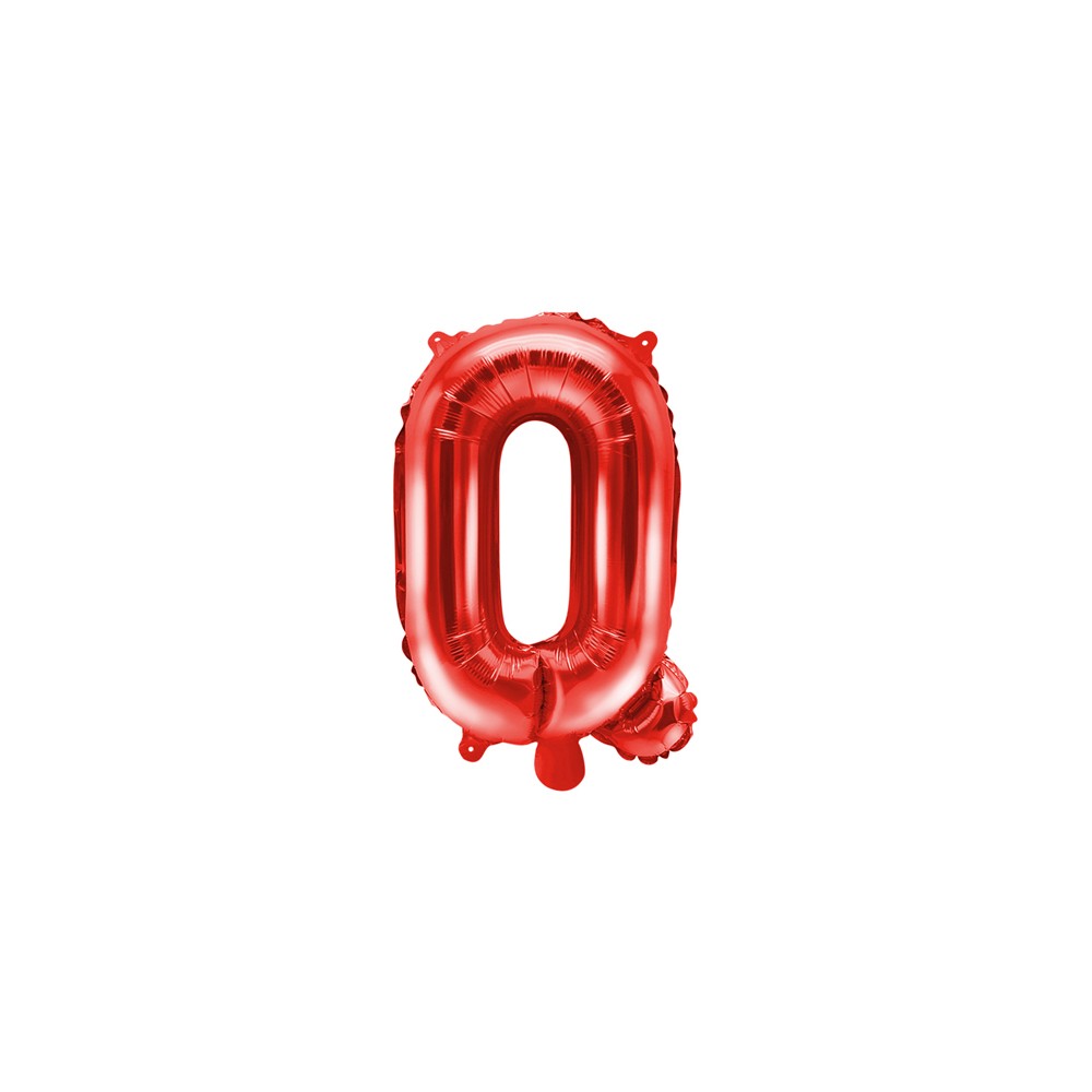 Ballon en mylar Lettre ''Q'' - 35cm - rouge