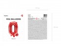 Ballon en mylar Lettre ''Q'' - 35cm - rouge