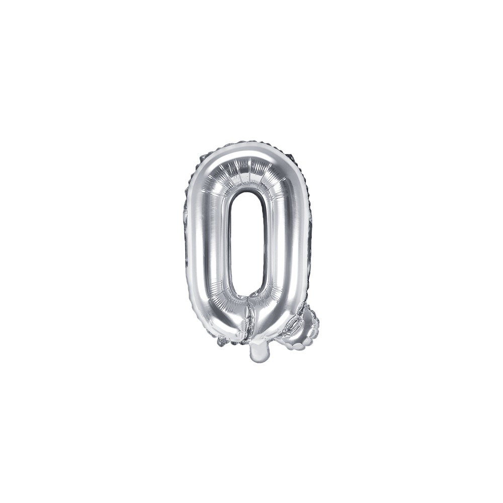 Ballon mylar lettre ''Q'' - 35cm - argent