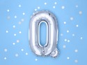 Ballon mylar lettre ''Q'' - 35cm - argent
