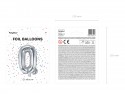 Ballon mylar lettre ''Q'' - 35cm - argent