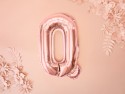 Ballon mylar Lettre ''Q'' - 35cm - or rose