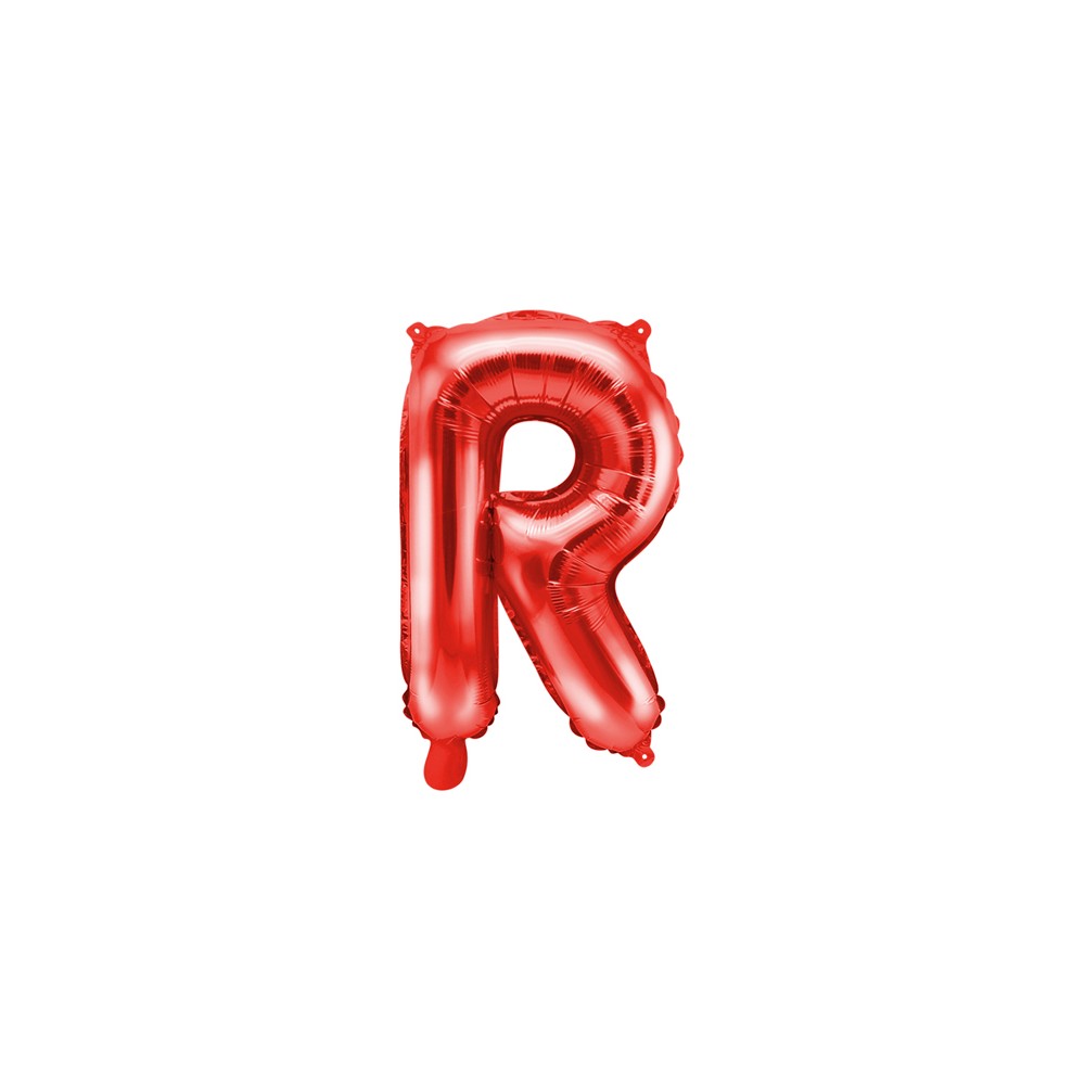 Ballon en mylar Lettre ''R'' - 35cm - rouge