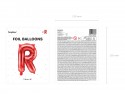 Ballon en mylar Lettre ''R'' - 35cm - rouge