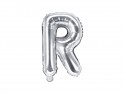 Ballon mylar lettre ''R'' - 35cm - argent