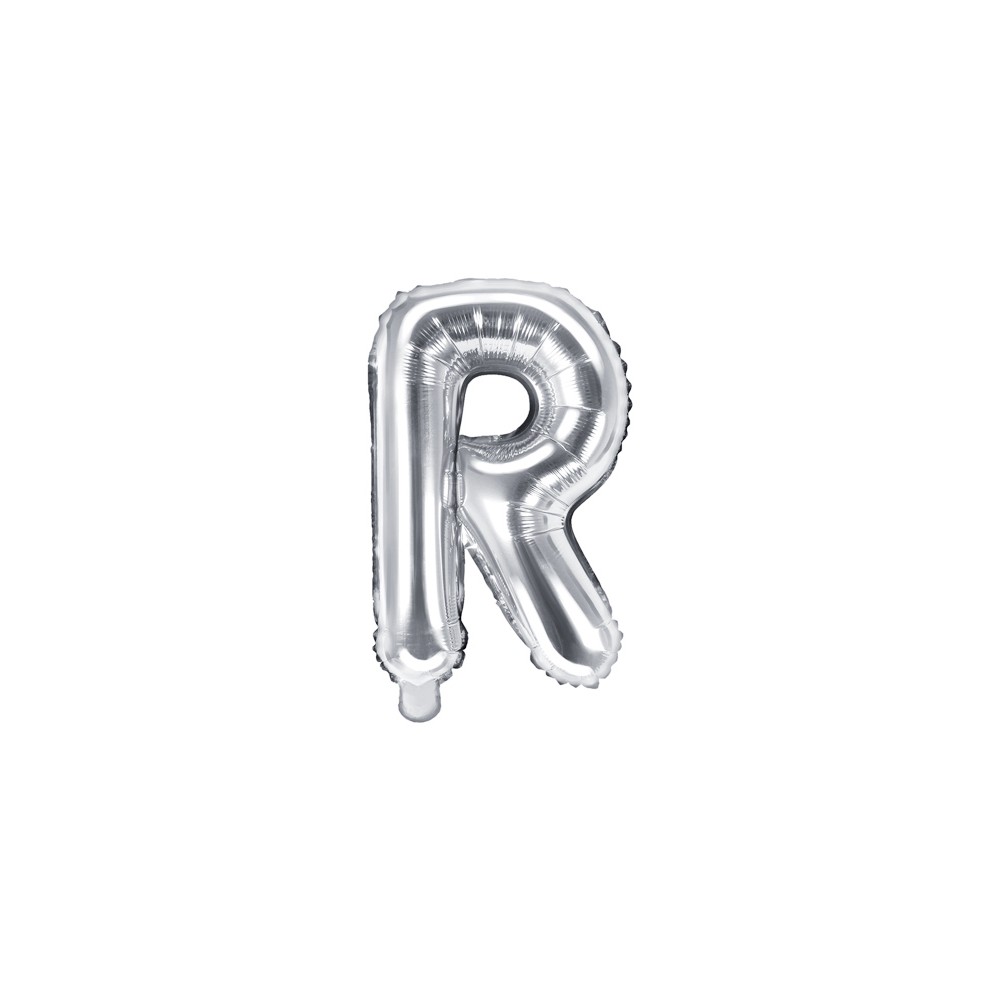 Ballon mylar lettre ''R'' - 35cm - argent