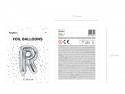 Ballon mylar lettre ''R'' - 35cm - argent