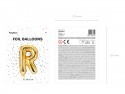 Ballon mylar lettre ''R'' - 35cm - or