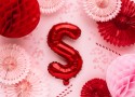 Ballon en mylar Lettre ''S'' - 35cm - rouge